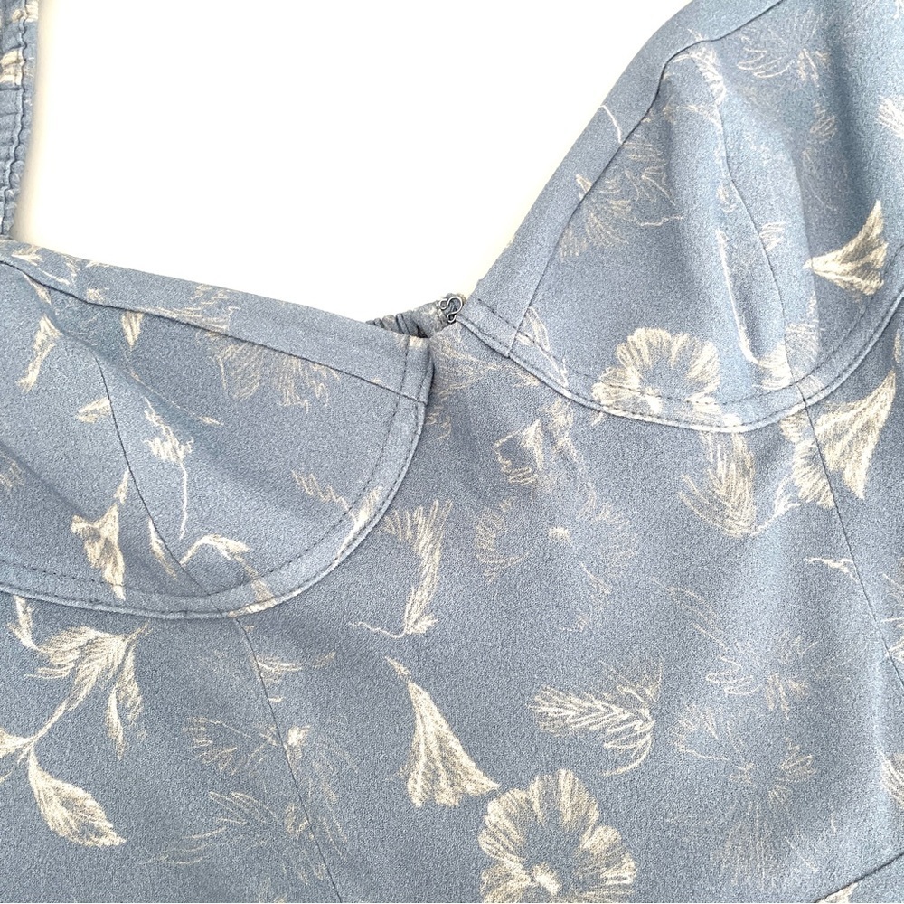 Aritzia Sunday Best Savannah Dress in Dune Blue Whisper White - Picture 6 of 13
